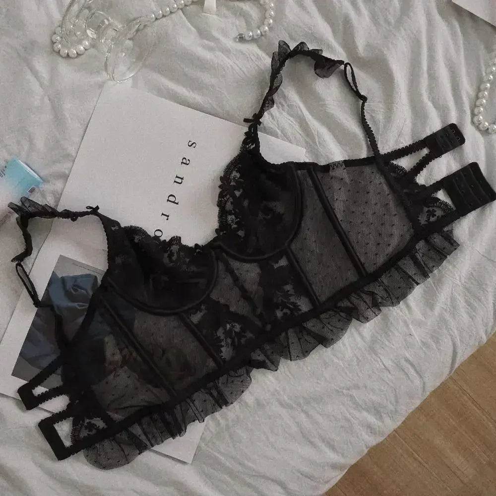 Steel Ring Lace Bra & Panty Set