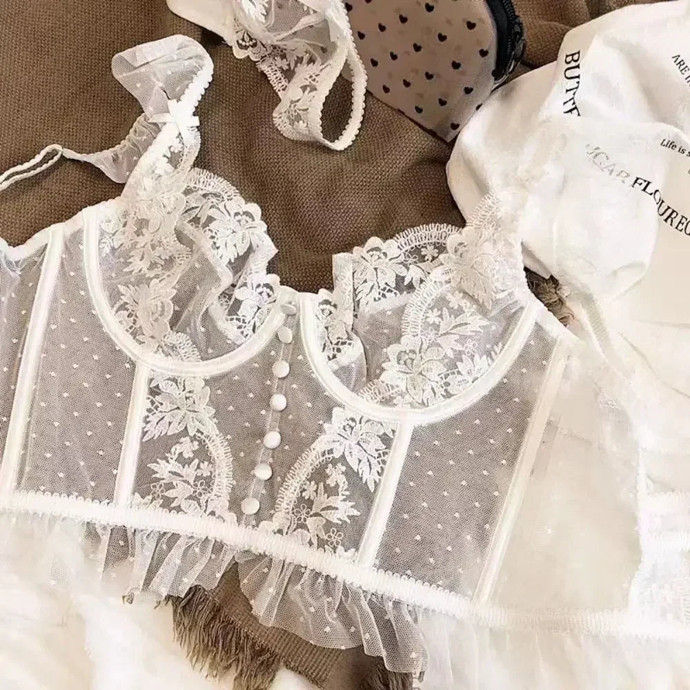 Steel Ring Lace Bra & Panty Set