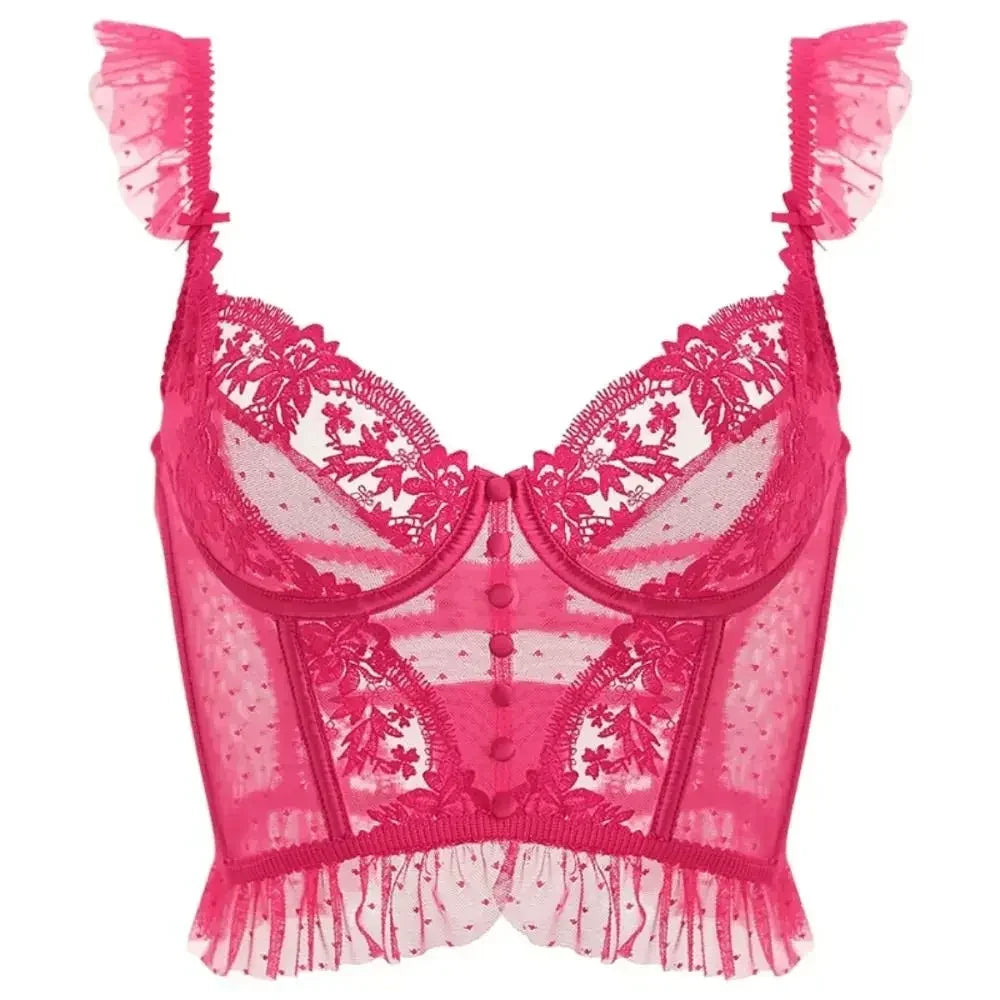 Steel Ring Lace Bra & Panty Set