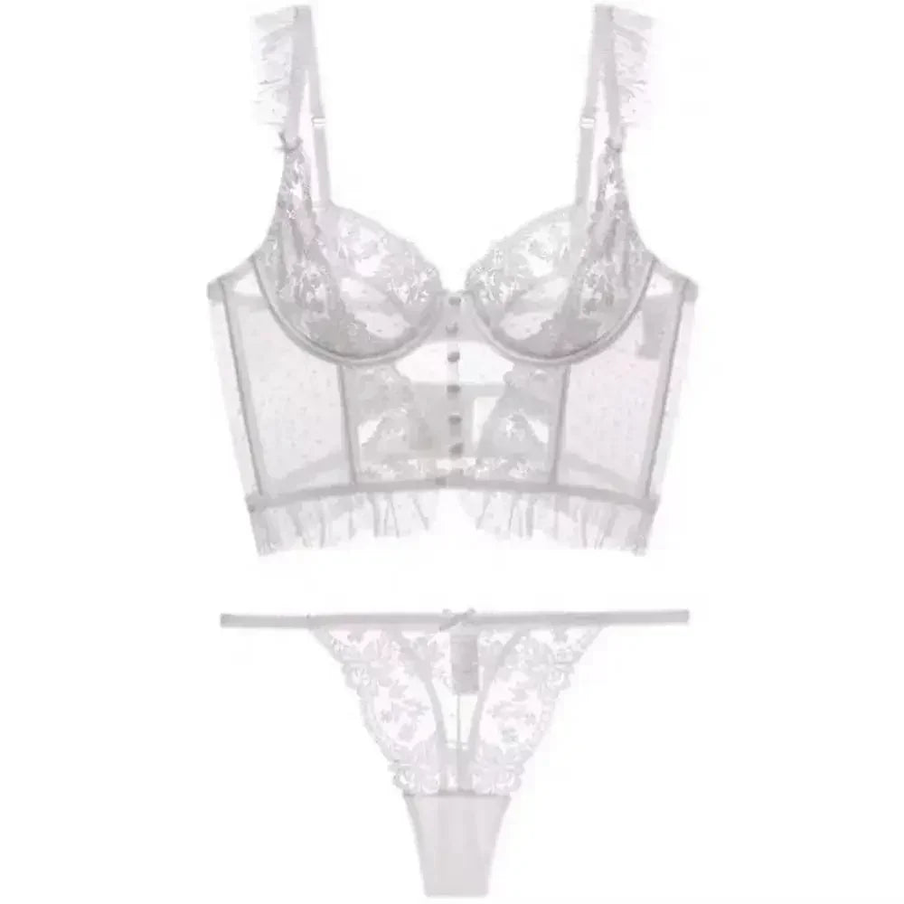 Steel Ring Lace Bra & Panty Set