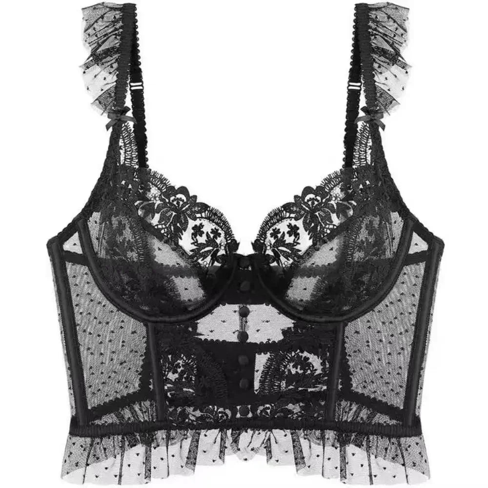 Steel Ring Lace Bra & Panty Set