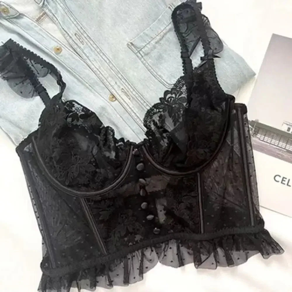 Steel Ring Lace Bra & Panty Set