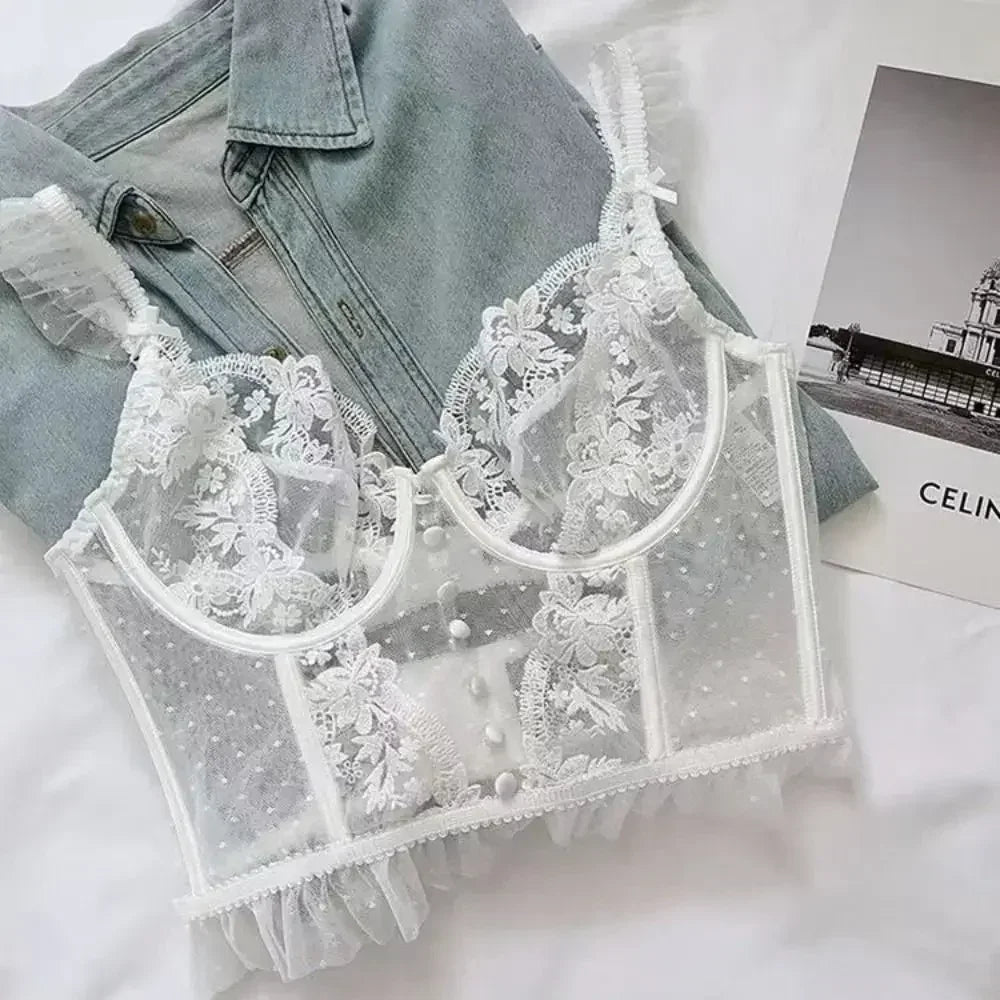 Steel Ring Lace Bra & Panty Set